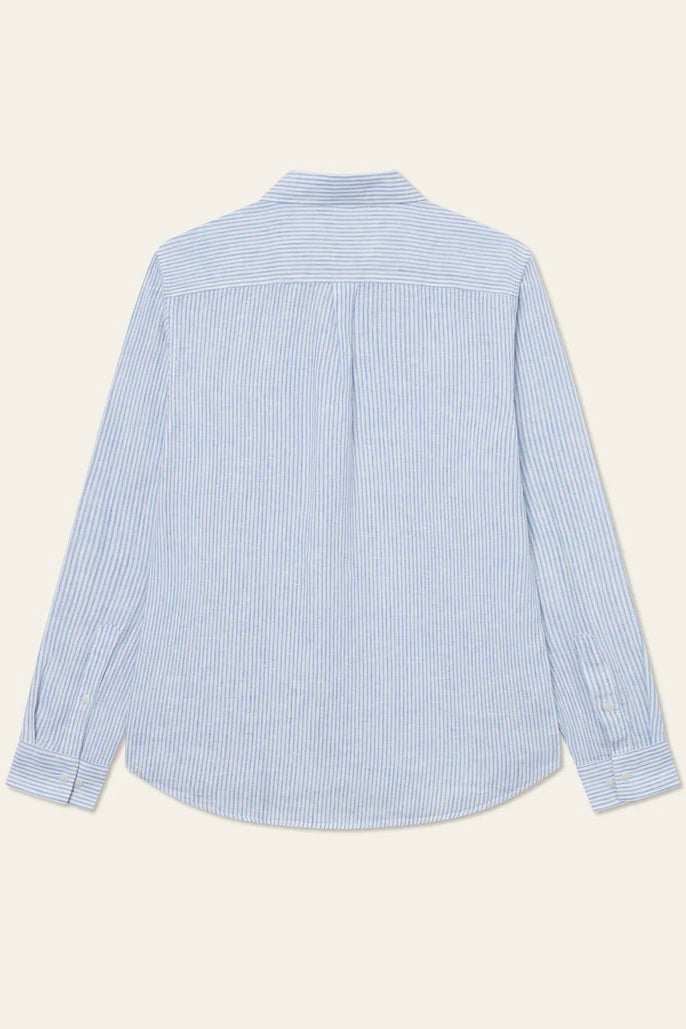 LES DEUX Konrad Stripe Linen Shirt - Dale