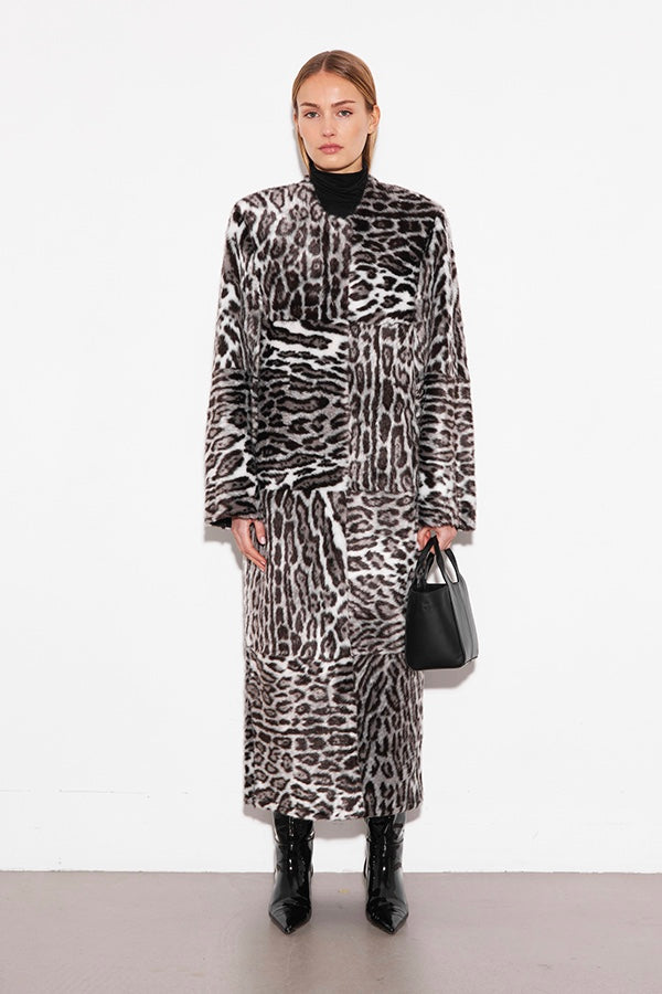 Hilma Coat Grey Leo