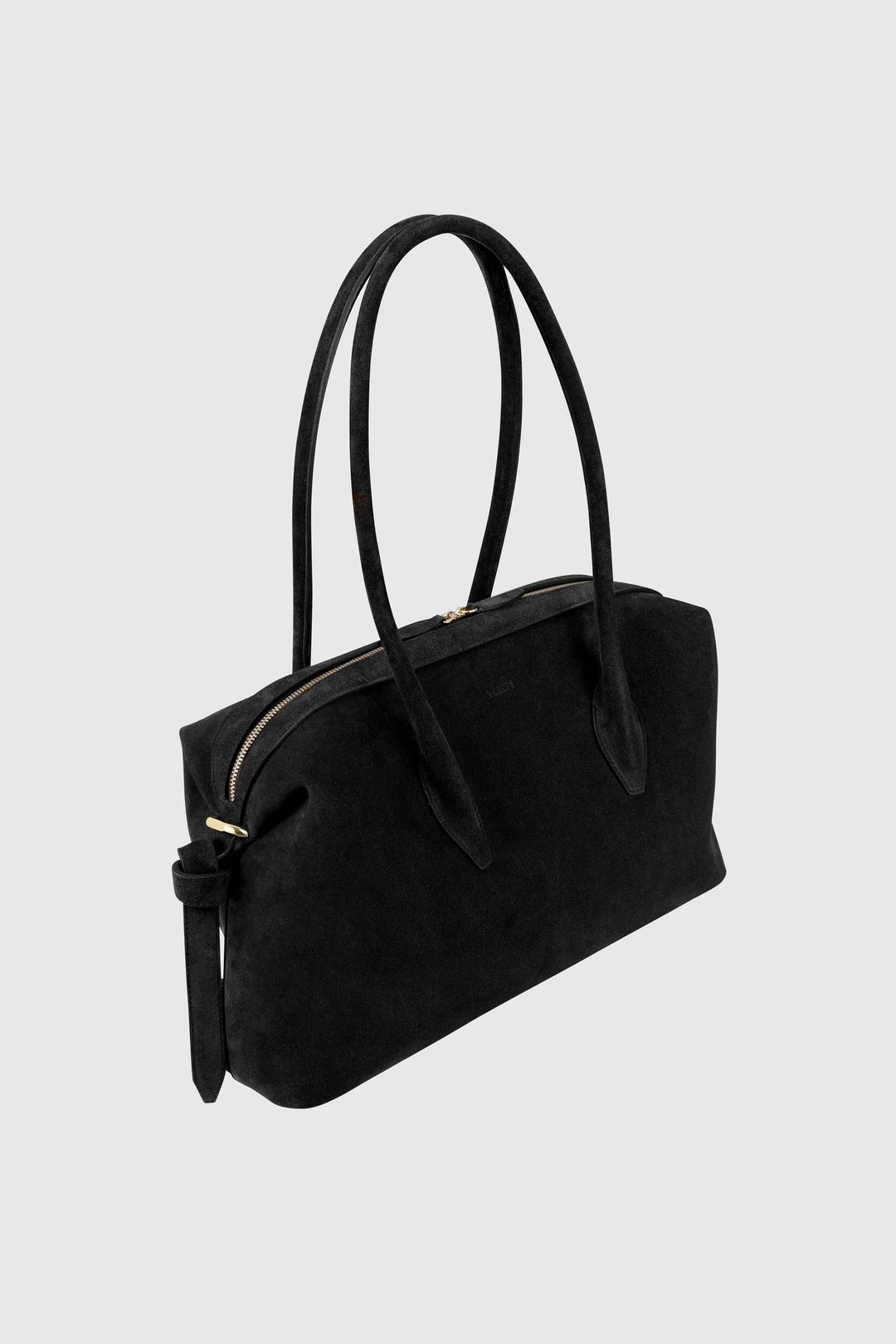 Brioche Duffle Black Suede