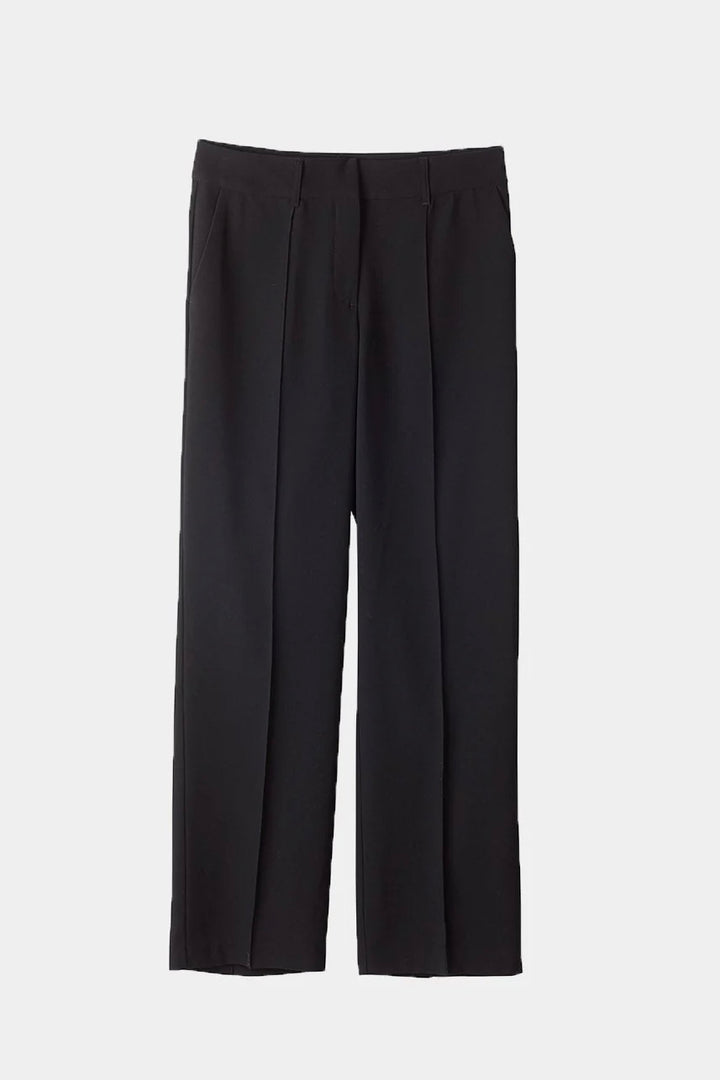 Boris Long Straight Suit Trousers Black