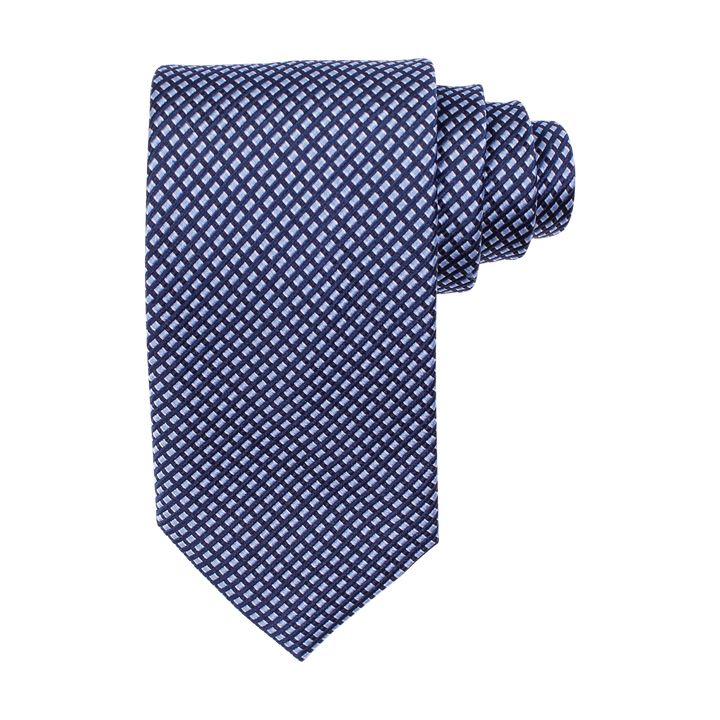 MICRO PATTERN TIE NAVY