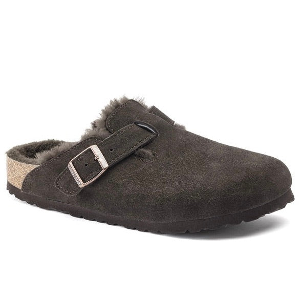 Boston Narrow Shearling Suede/Fur Mocca