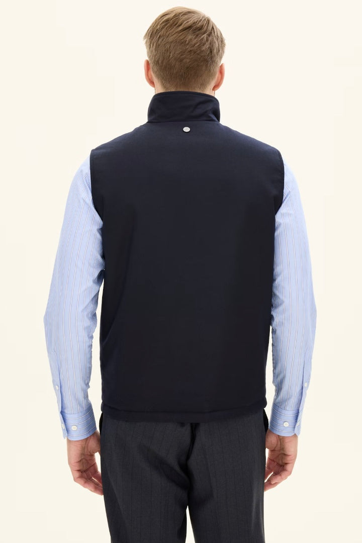 Reversible Padded Vest Navy