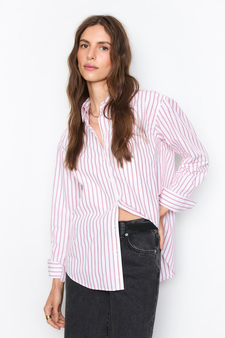 Bibi Stripe Shirt Red Stripe
