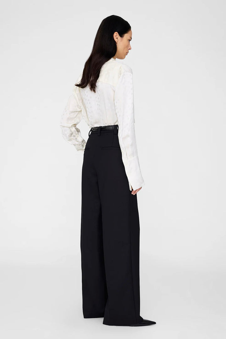 Amanda Shirt Ivory Dot Jacquard