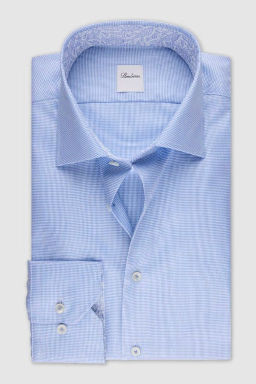 STENSTRÖMS Regular, C77 RM Cuff Contrast Lt Blue - Dale