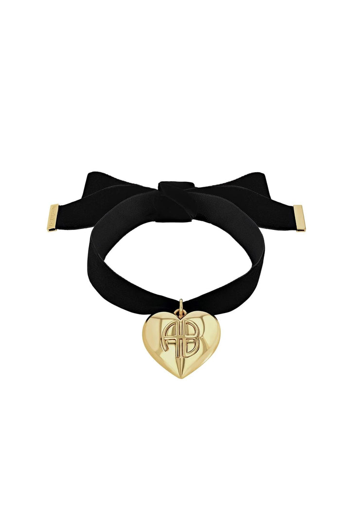 Chunky Heart Velvet Choker