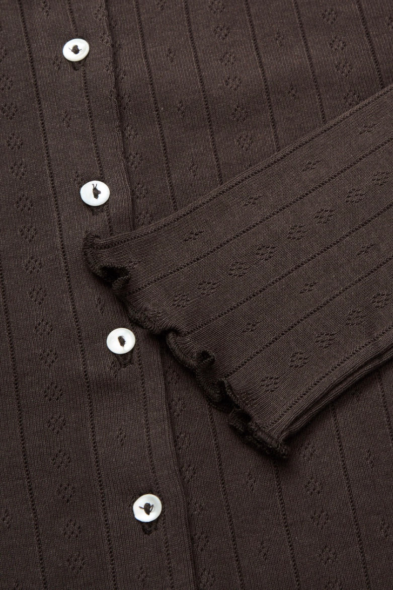Edie Cardigan Dark Brown