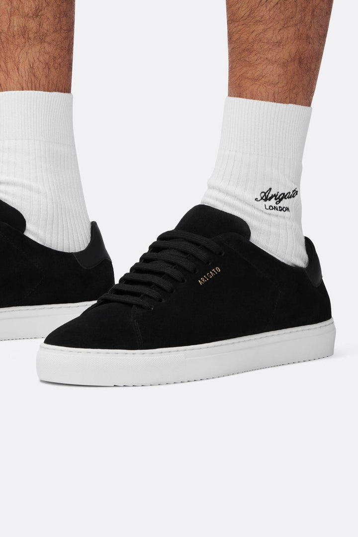 Clean 90 Suede Sneaker Black/White