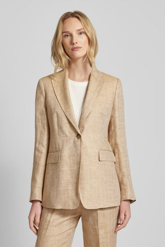 Palau Tailored Herringbone Linen Jacket