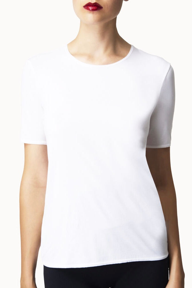 Pure Top Short Sleeves White