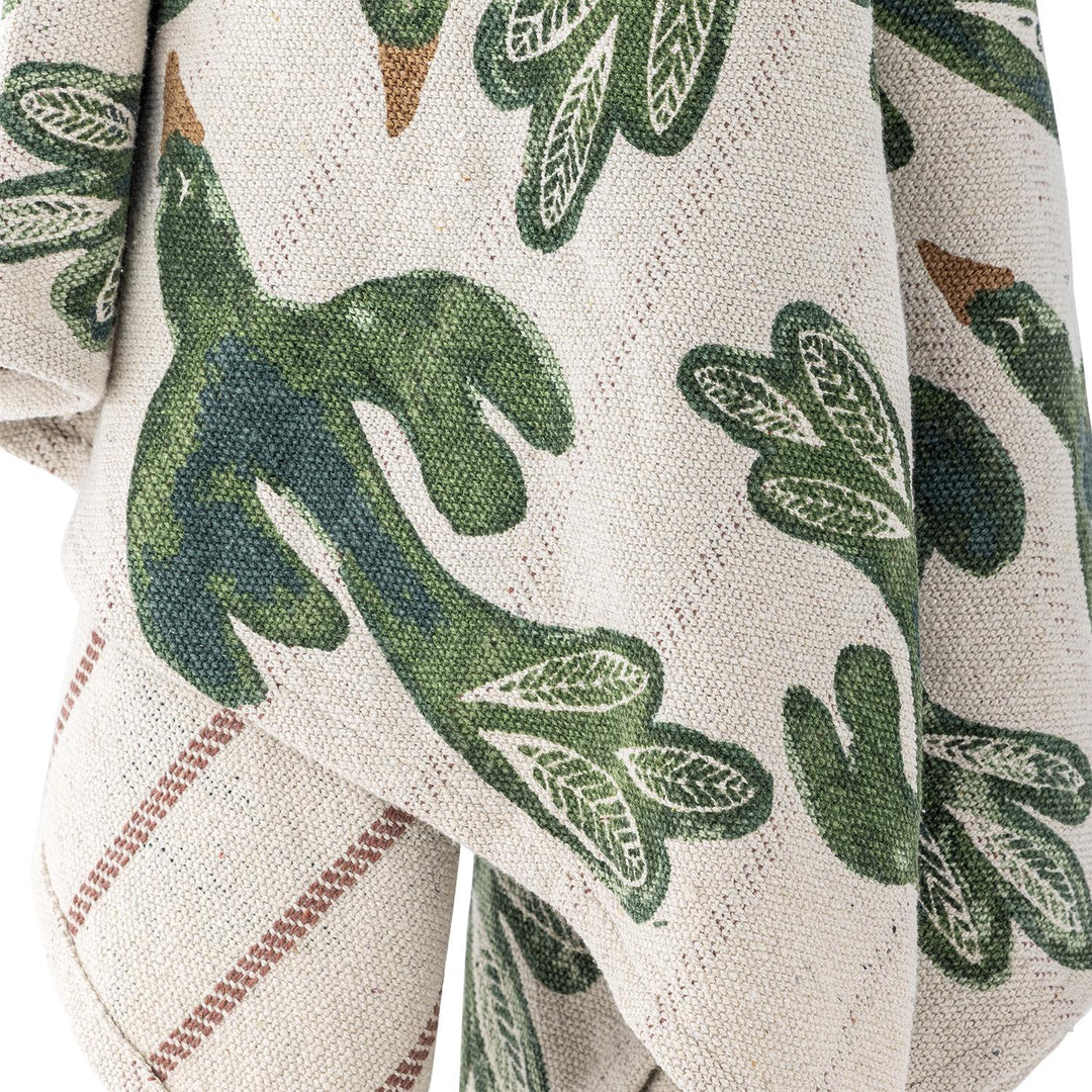 Birdliva Throw Recycled Cotton