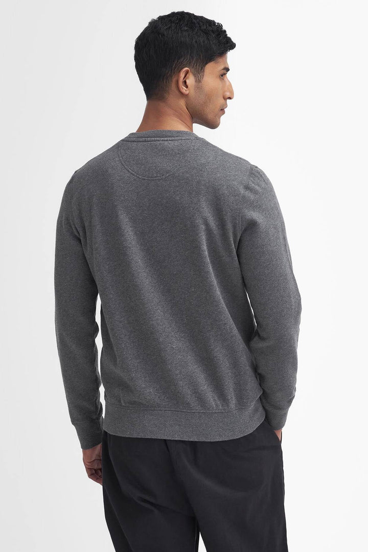 Barbour Prep Logo Sweatshirt Mid Grey Marl