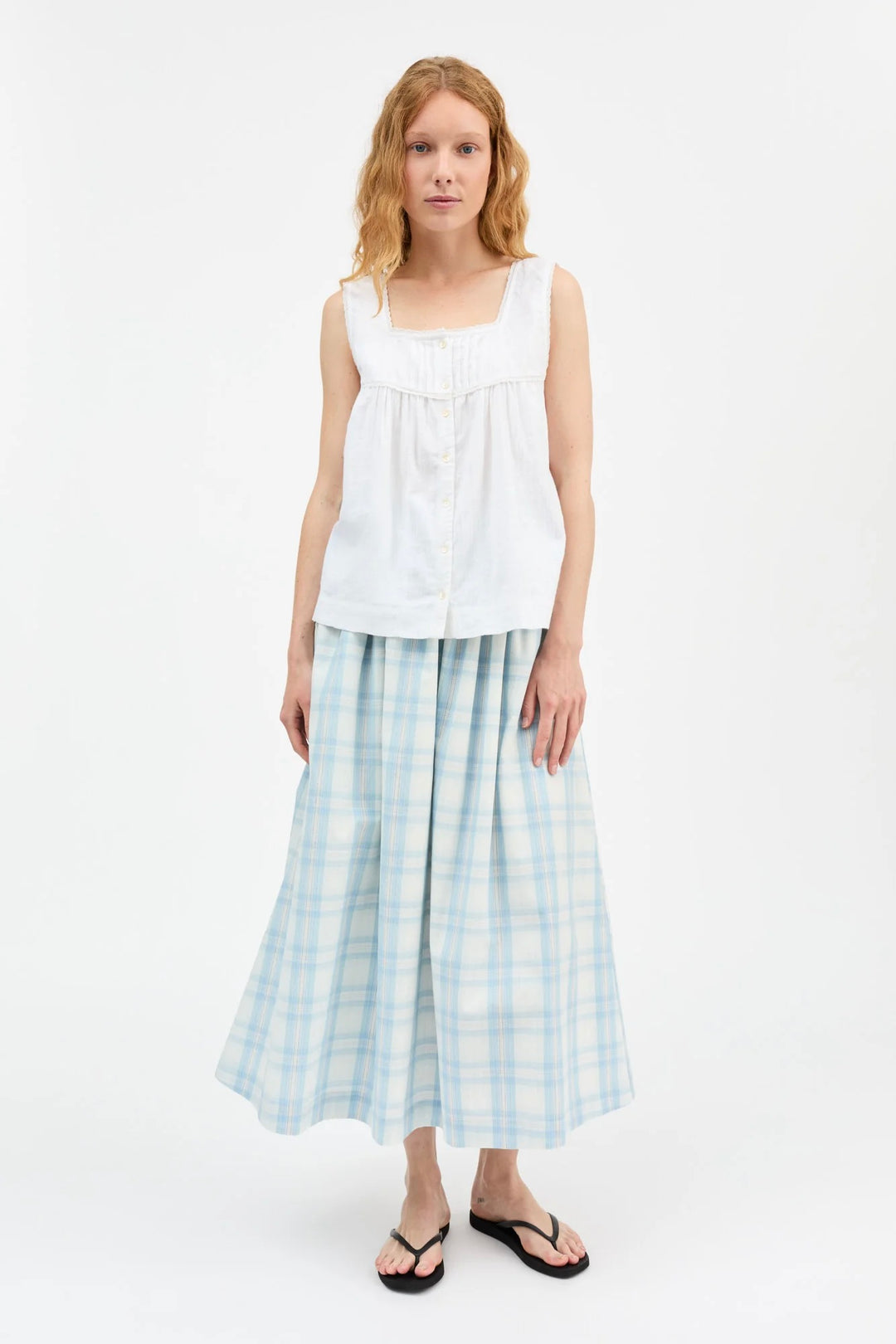 SKALL studio Dagny Skirt Vintage Check - Dale