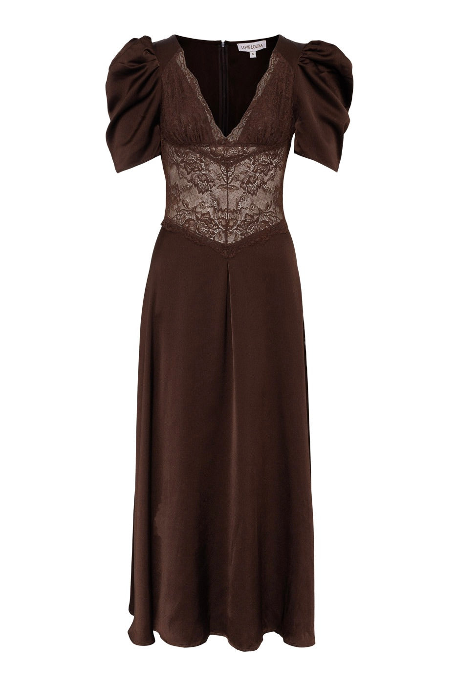 Francis Lace Midi Dress Espresso