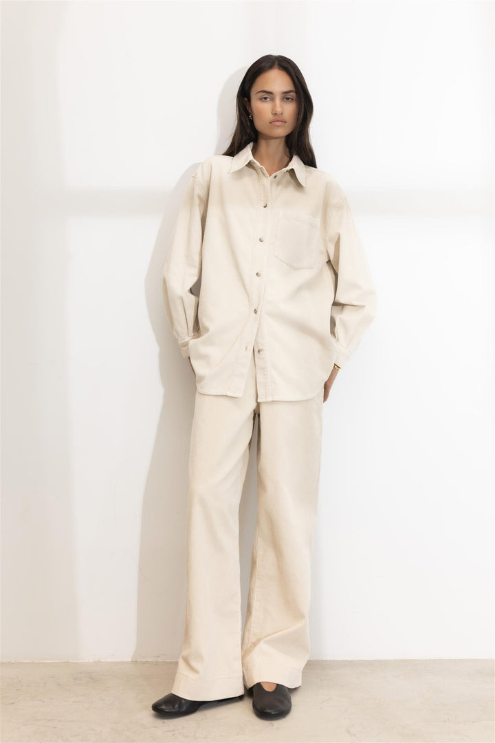 Jace Cord Trouser Greige