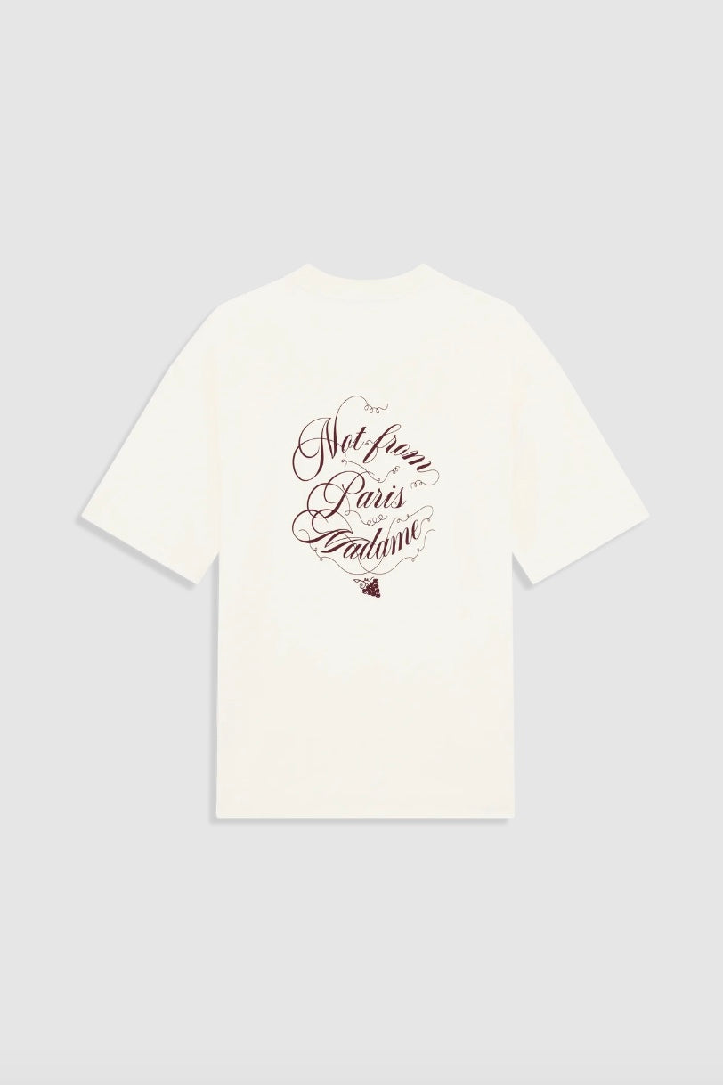 Le T-Shirt Slogan Vignes Cream