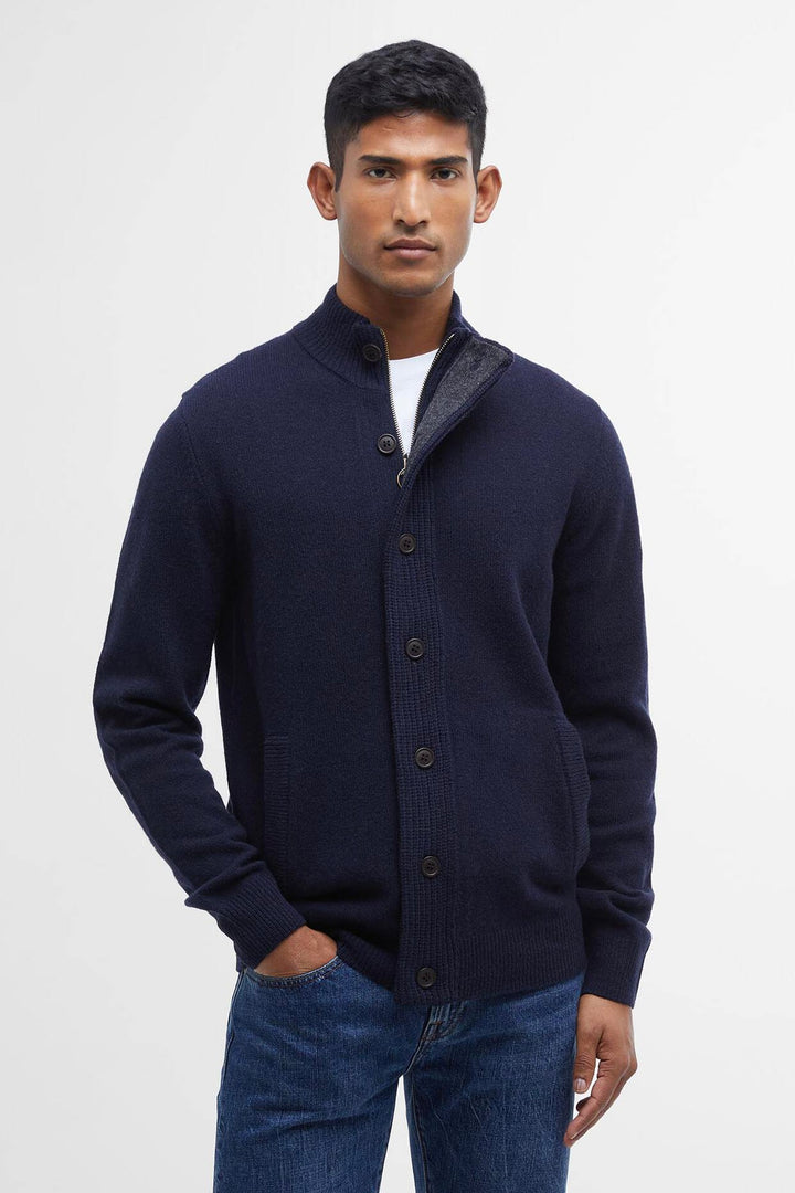 Essential Elbow Patch Jumper Navy
