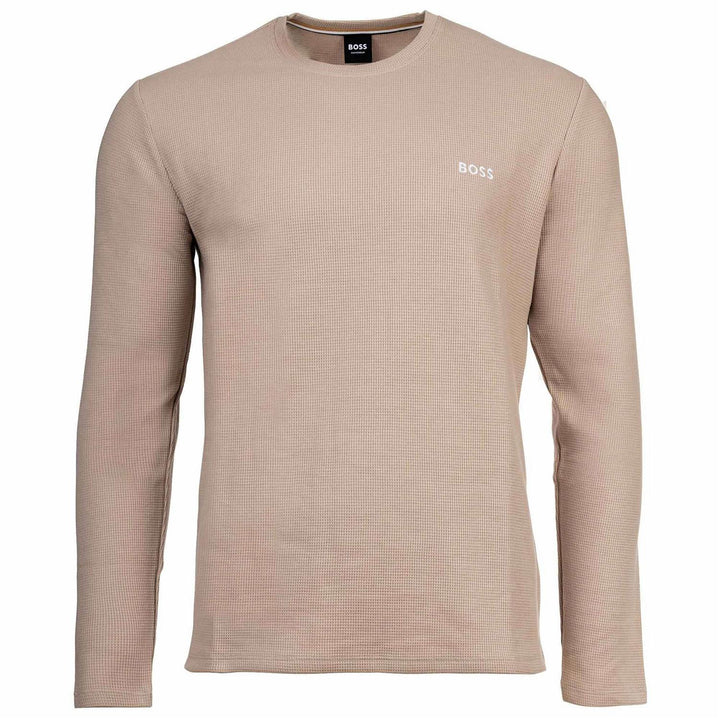 Waffle LS-Shirt Light Beige