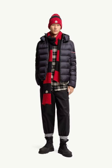 Ravenlock Hooded Short Down Jacket Dark Blue