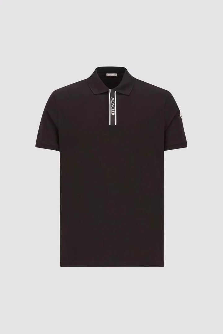 Logo Motif Polo Shirt Black