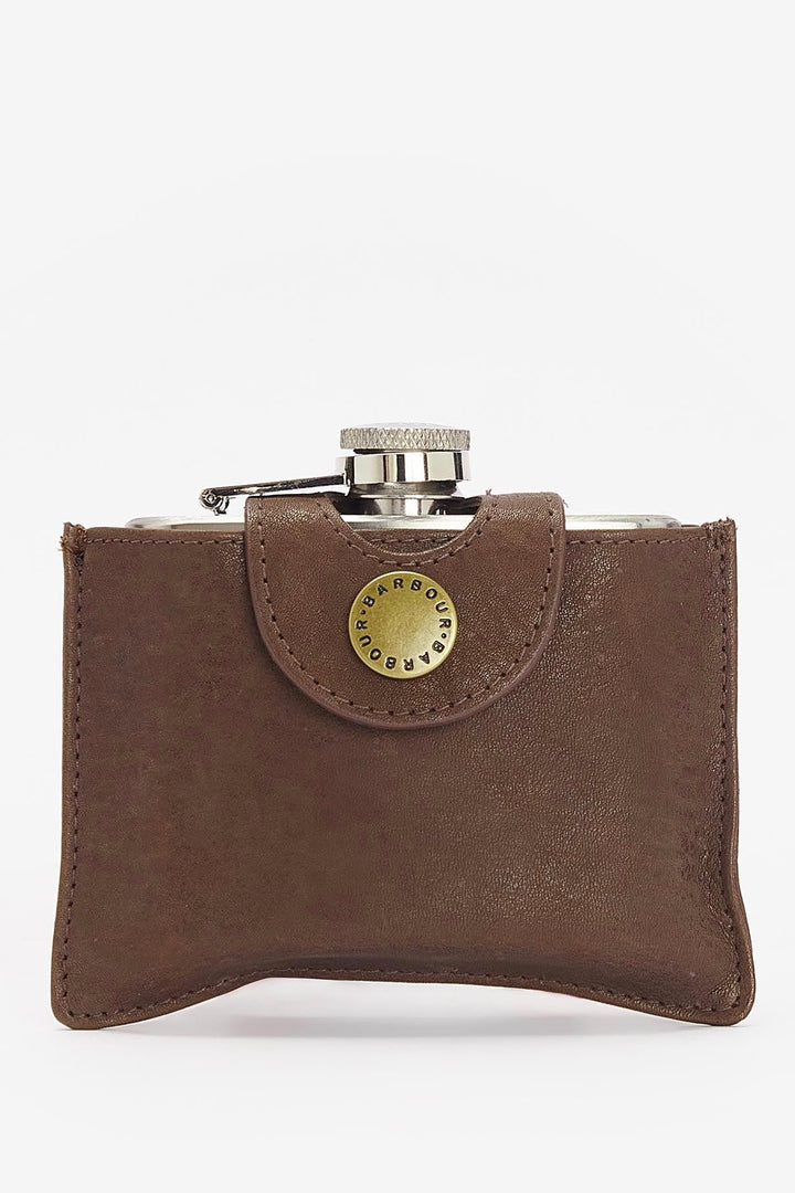 Barbour Hinged Hip Flask 4 oz