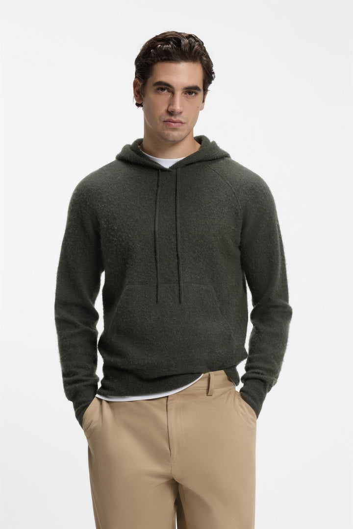Beckham Florito_DB Knit Hoodie Dark Green