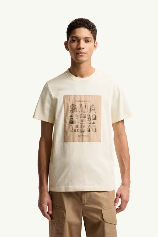 MONCLER Safari Wardrobe Print Cotton T-Shirt - Dale