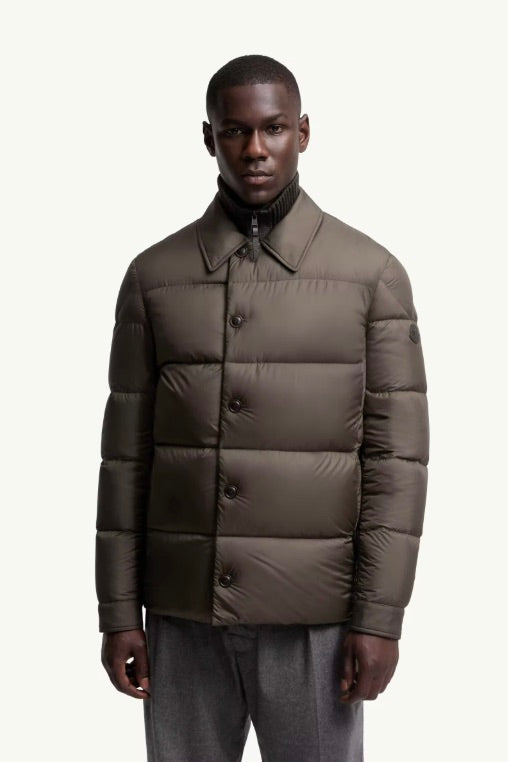 Pres Down Shirt Jacket Olive Green