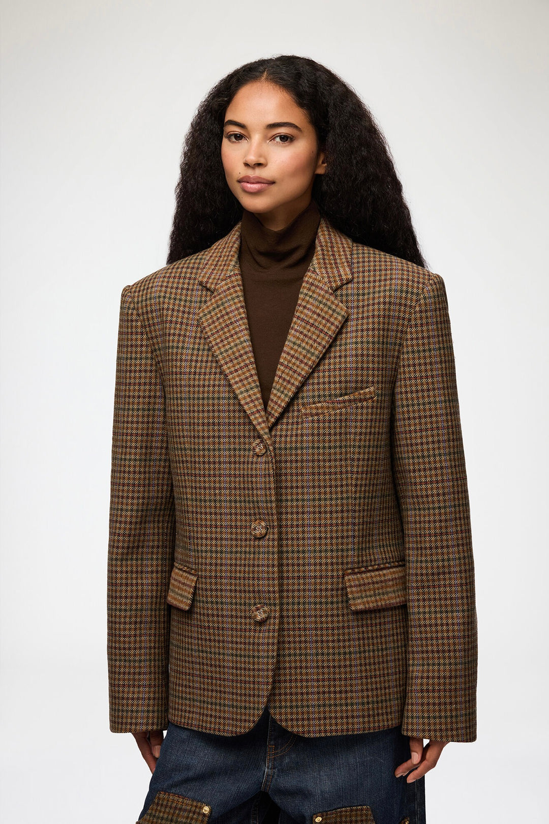 Heavy Check Twill Blazer