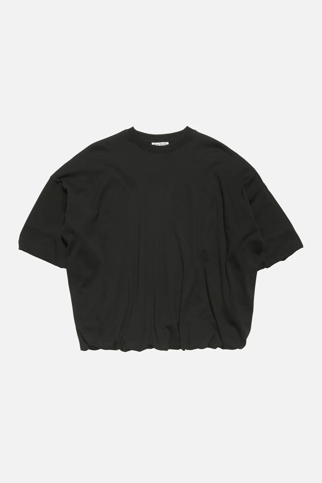 Gathered Logo T-shirt Black