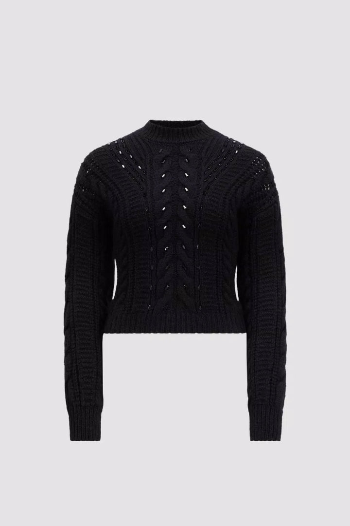 Embroidered Mohair & Wool Sweater