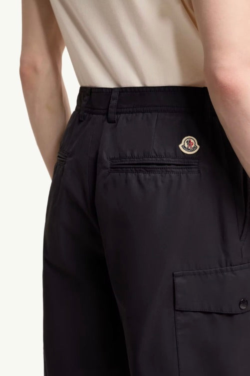 Gabardine Cargo Shorts Navy Blue