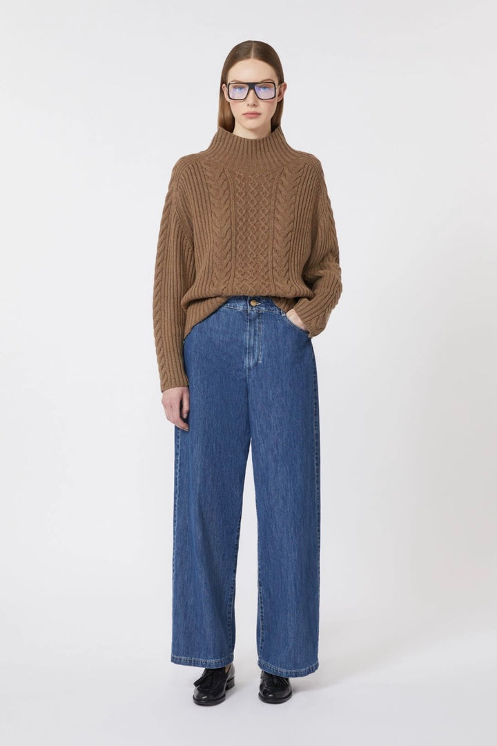 Wide-leg Denim Jeans