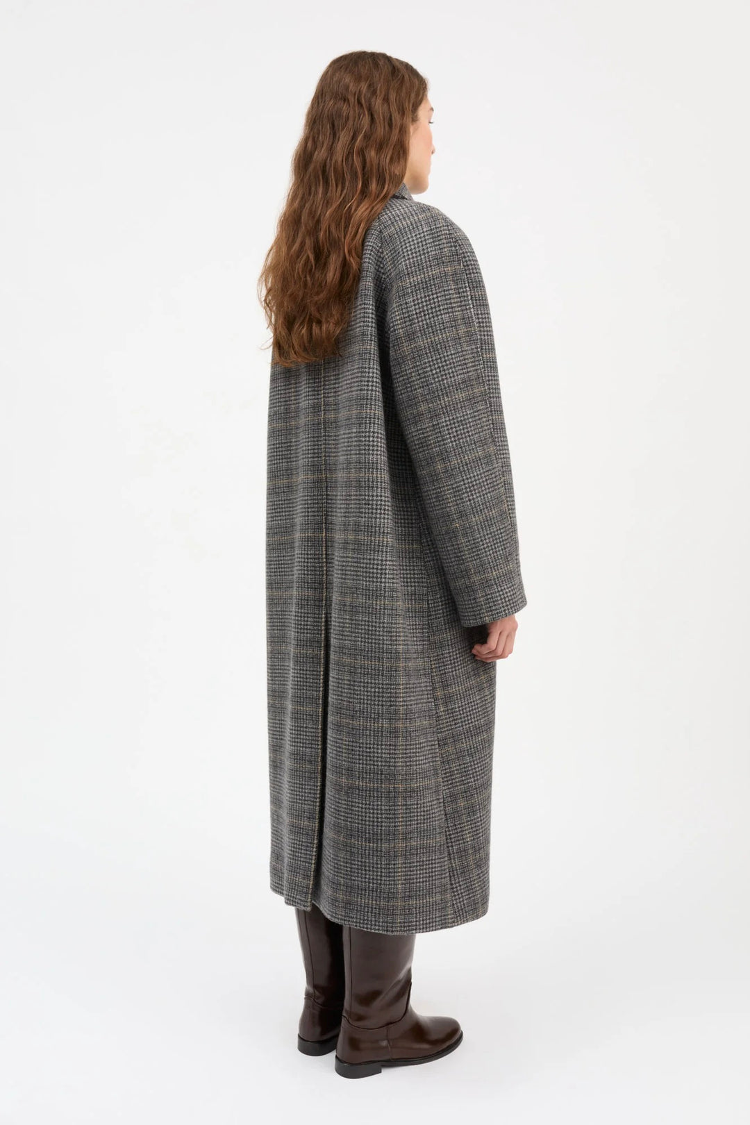 Mary Coat Grey Check