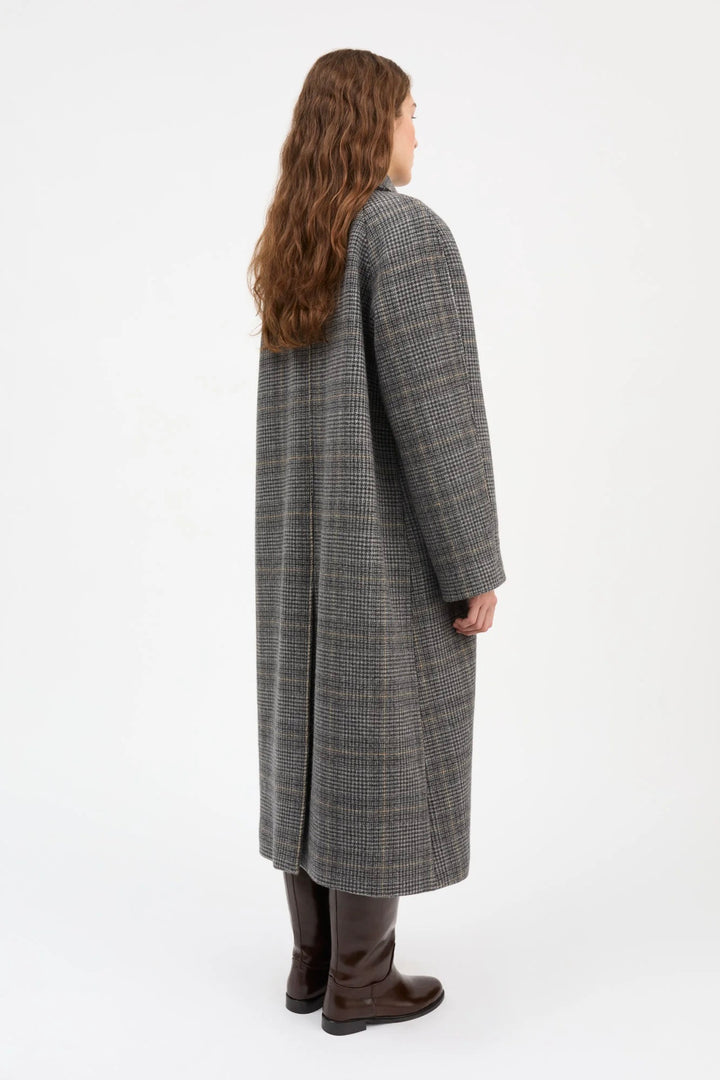 Mary Coat Grey Check