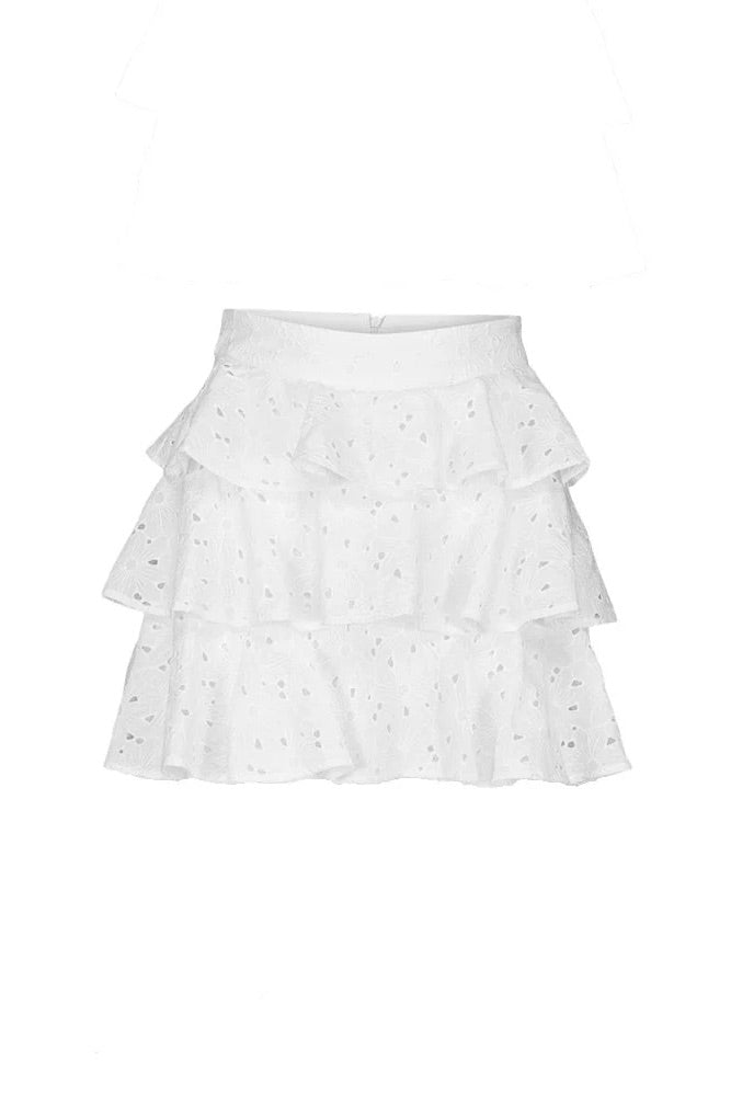 LOVE LOLINA Angel Mini Skirt White - Dale