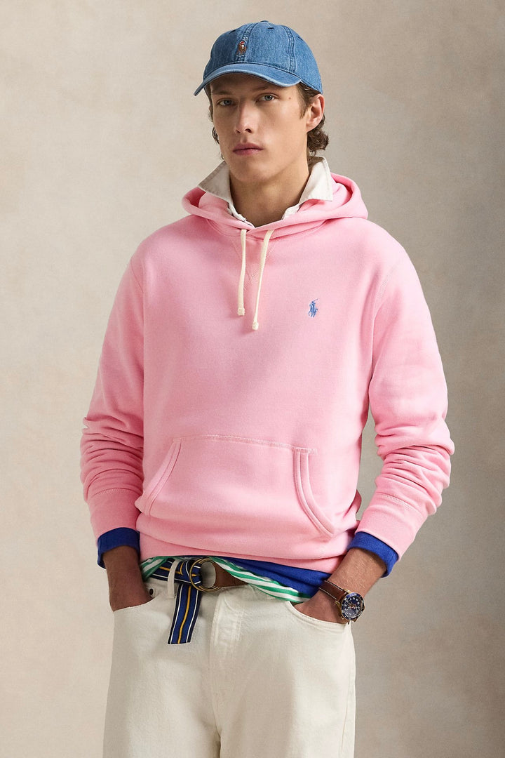 The RL Fleece Hoodie Carmel Pink