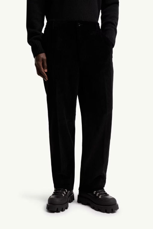 Corduroy Tailored Trousers Black