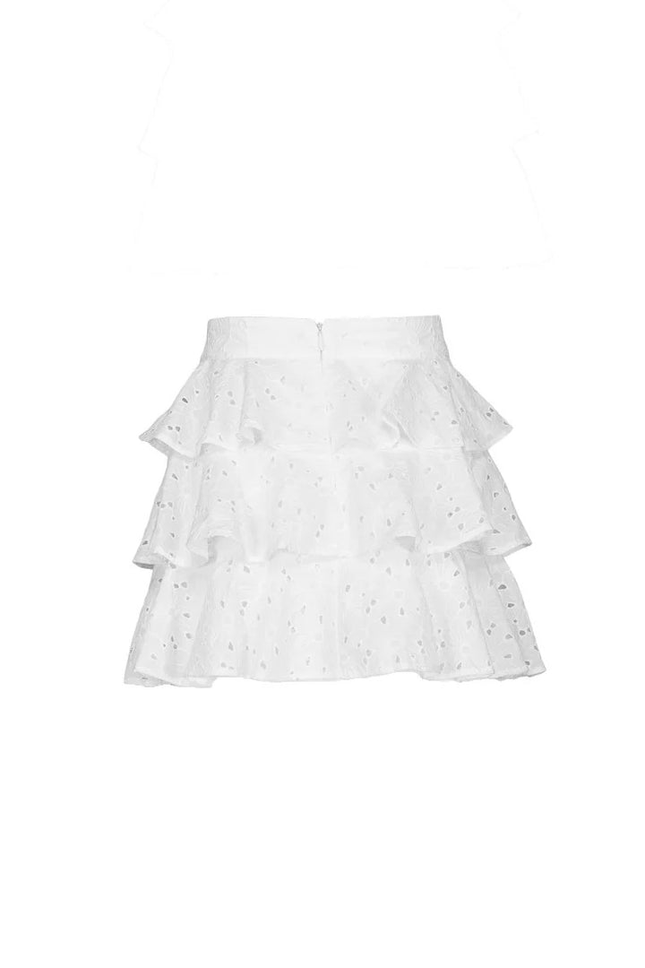 LOVE LOLINA Angel Mini Skirt White - Dale
