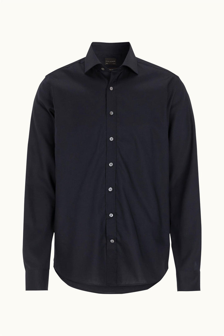 Slim Fit Cut Away Non Iron Twill Navy