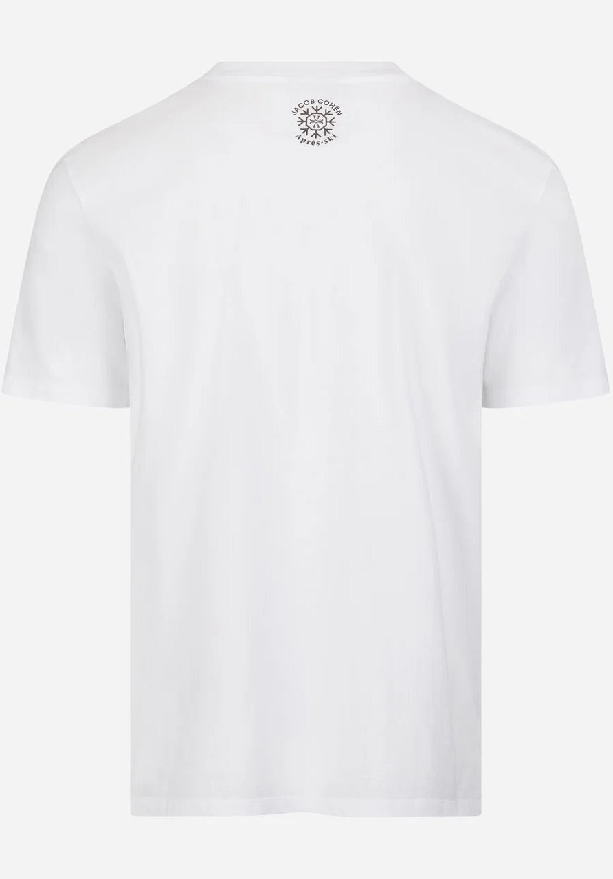 T-Shirt Collo Costina Optical White