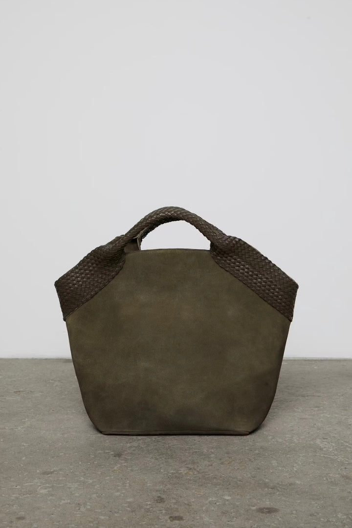 Aura Bag Large Olive Suede