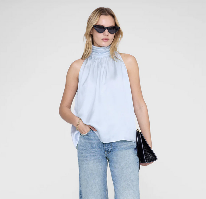 ANINE BING Marie Top Pale Blue - Dale