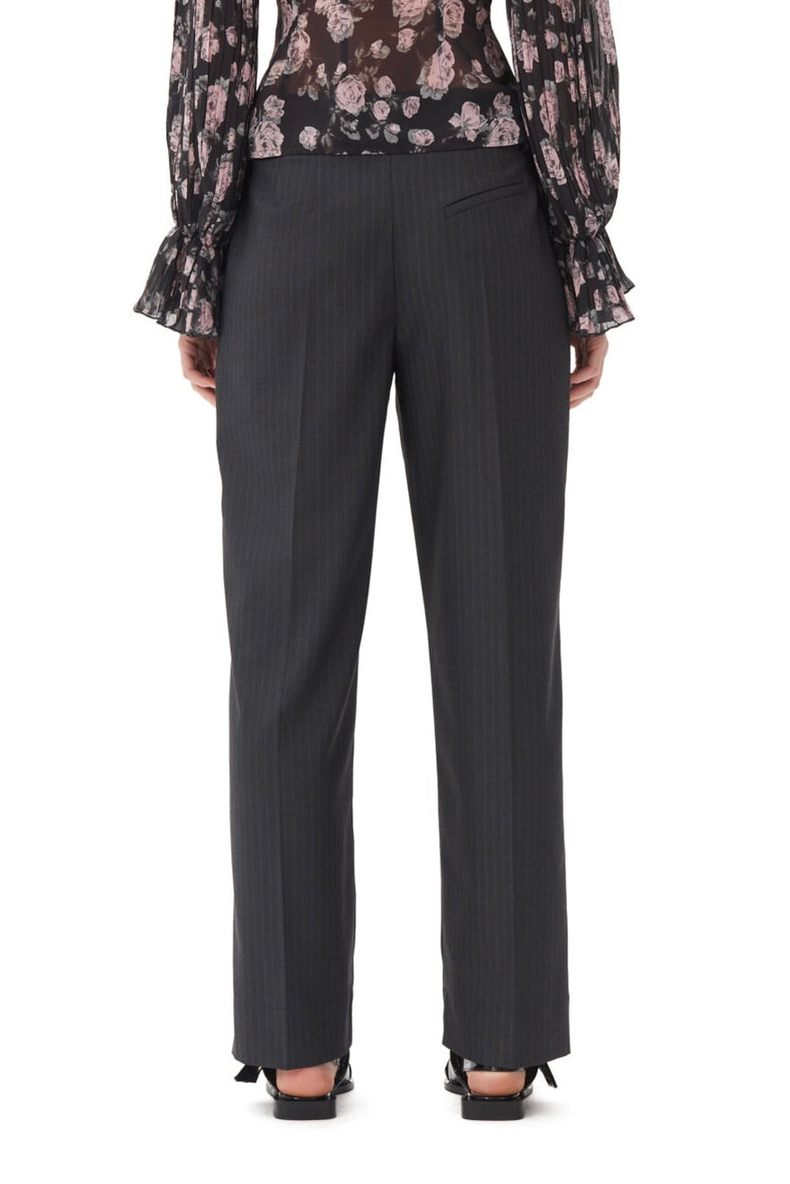 Charcoal Stripe Suiting Pants