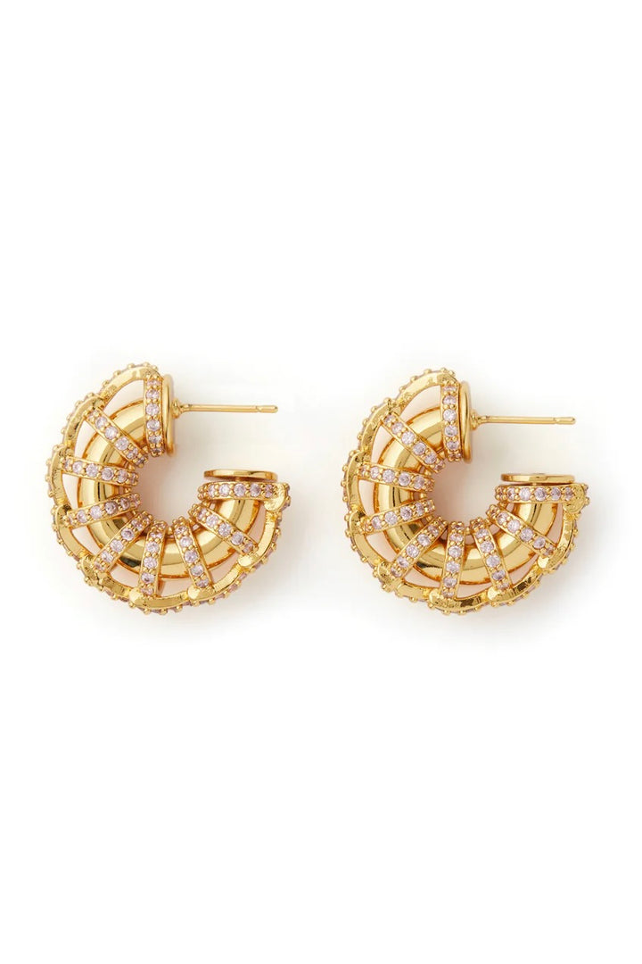 CRYSTAL HAZE Caterpillar Hoops - bubblegum - Dale