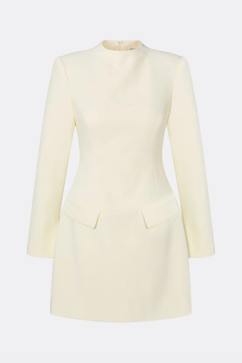 Leanna High Neck Mini Dress Pearl