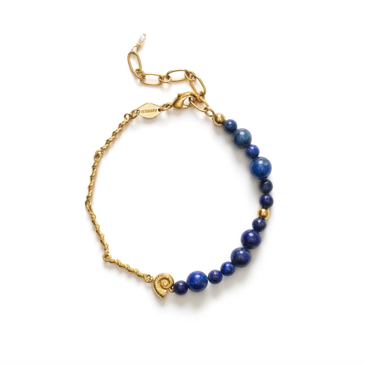 ANNI LU Deep Blue Bracelet Golden Lapis - Dale