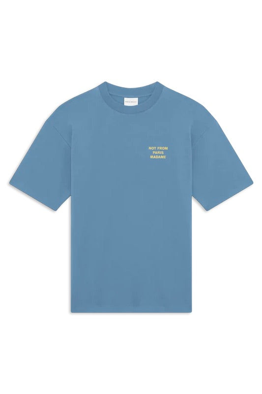 DRÔLE DE MONSIEUR Le T-shirt Slogan Atlantic Blue - Dale