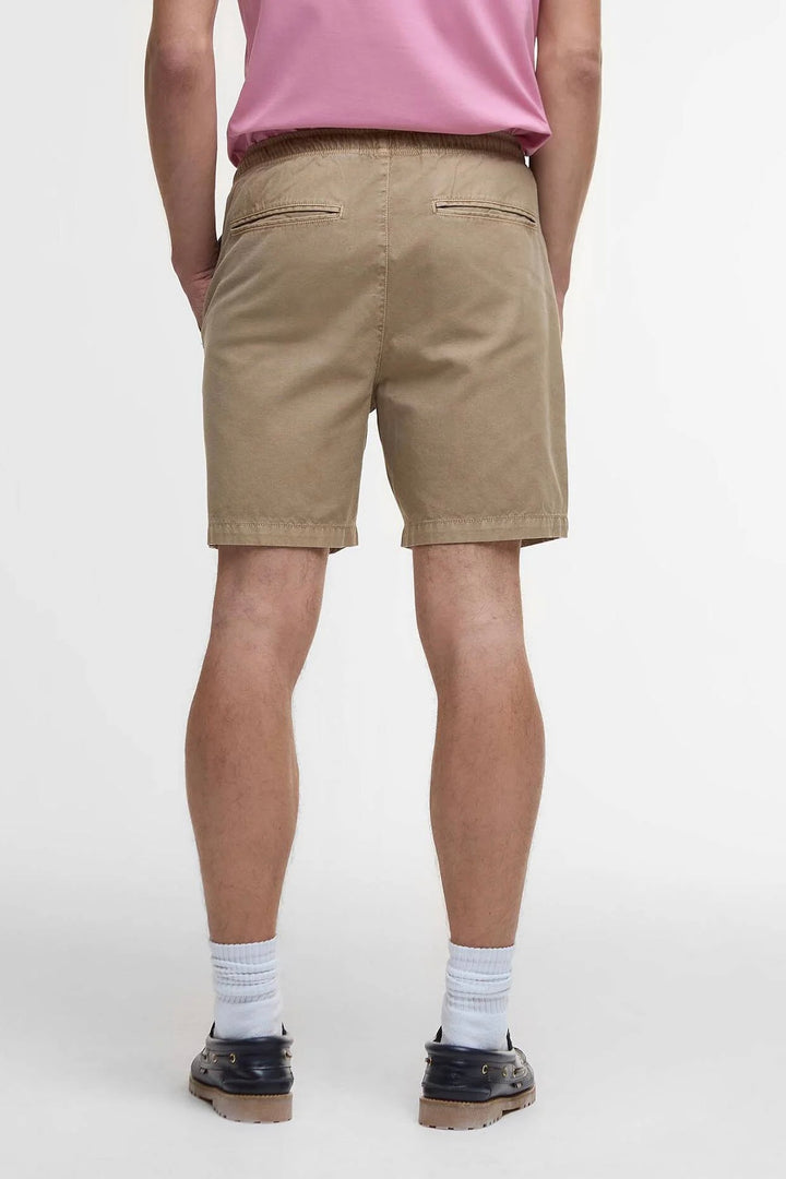 Washed Oxford Relaxed Shorts Stone